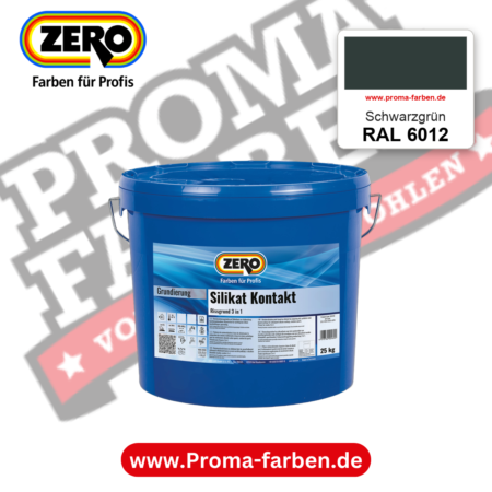 ZERO Sol-Silikatfarbe RAL 6012 Schwarzgrün – im ZERO-MiX-System, online kaufen bei Proma Farben