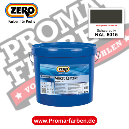 ZERO Sol-Silikatfarbe RAL 6015 Schwarzoliv – im ZERO-MiX-System, online kaufen bei Proma Farben