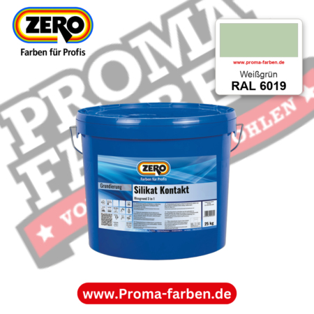ZERO Sol-Silikatfarbe RAL 6019 Weißgrün – im ZERO-MiX-System, online kaufen bei Proma Farben