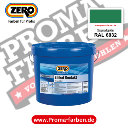 ZERO Sol-Silikatfarbe RAL 6032 Signalgrün – im ZERO-MiX-System, online kaufen bei Proma Farben