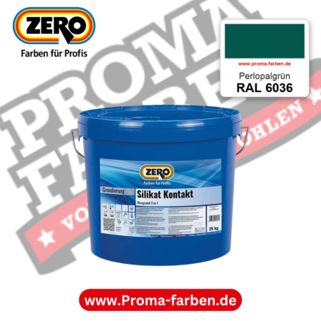 ZERO Sol-Silikatfarbe RAL 6036 Perlopalgrün – im ZERO-MiX-System, online kaufen bei Proma Farben