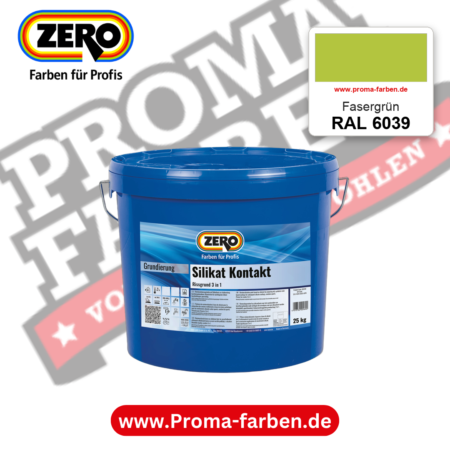 ZERO Sol-Silikatfarbe RAL 6039 Fasergrün – im ZERO-MiX-System, online kaufen bei Proma Farben