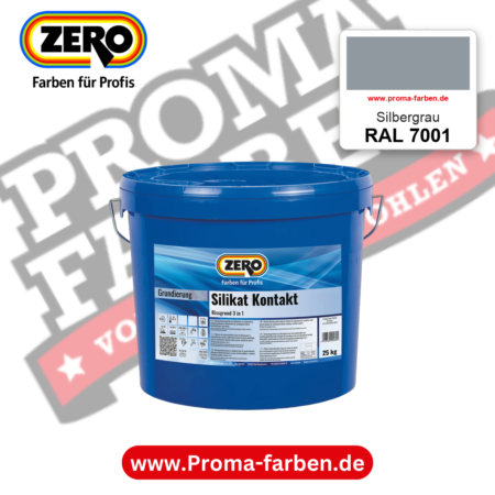 ZERO Sol-Silikatfarbe RAL 7001 Silbergrau – im ZERO-MiX-System, online kaufen bei Proma Farben