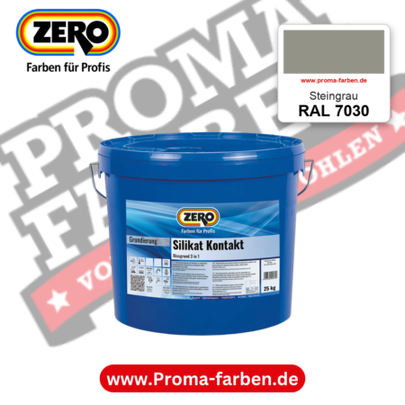 ZERO Sol-Silikatfarbe RAL 7030 Steingrau – im ZERO-MiX-System, online kaufen bei Proma Farben