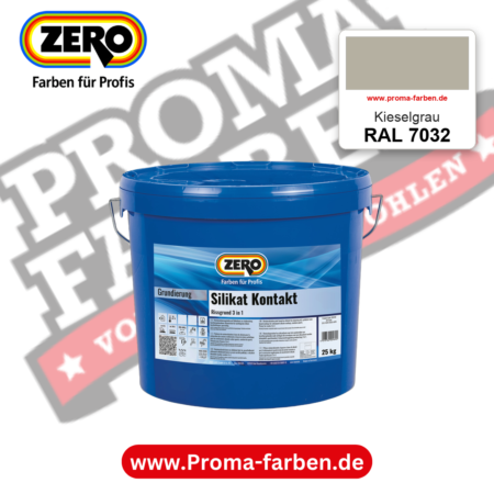 ZERO Sol-Silikatfarbe RAL 7032 Kieselgrau – im ZERO-MiX-System, online kaufen bei Proma Farben