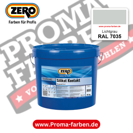 ZERO Sol-Silikatfarbe RAL 7035 Lichtgrau – im ZERO-MiX-System, online kaufen bei Proma Farben