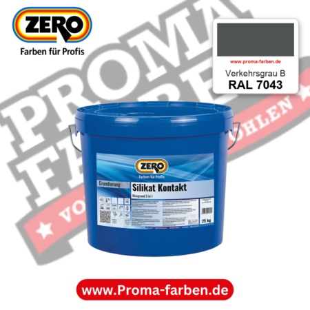 ZERO Sol-Silikatfarbe RAL 7043 Verkehrsgrau B – im ZERO-MiX-System, online kaufen bei Proma Farben