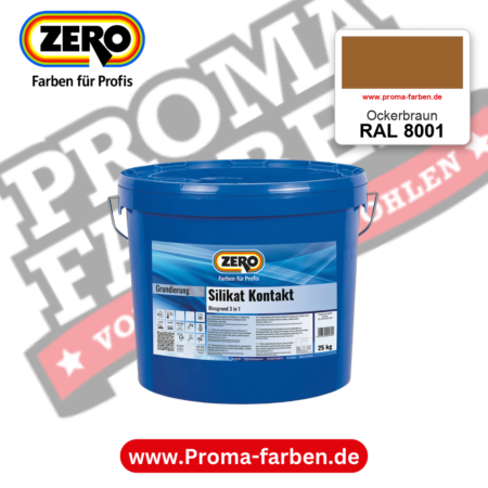 ZERO Sol-Silikatfarbe RAL 8001 Ockerbraun – im ZERO-MiX-System, online kaufen bei Proma Farben