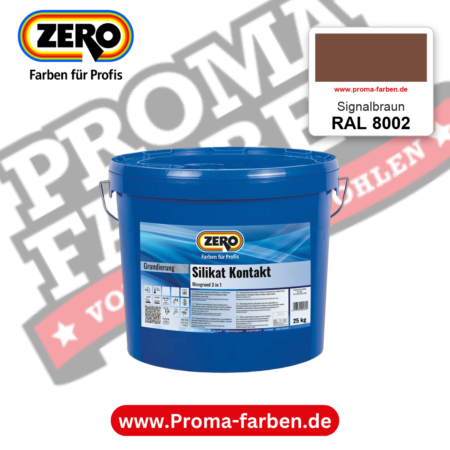 ZERO Sol-Silikatfarbe RAL 8002 Signalbraun – im ZERO-MiX-System, online kaufen bei Proma Farben