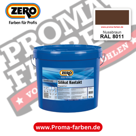 ZERO Sol-Silikatfarbe RAL 8011 Nussbraun – im ZERO-MiX-System, online kaufen bei Proma Farben