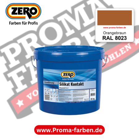 ZERO Sol-Silikatfarbe RAL 8023 Orangebraun – im ZERO-MiX-System, online kaufen bei Proma Farben