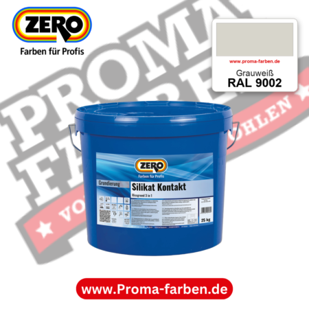 ZERO Sol-Silikatfarbe RAL 9002 Grauweiß – im ZERO-MiX-System, online kaufen bei Proma Farben