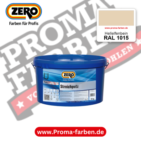 ZERO Streichputz RAL 1015 Hellelfenbein – im ZERO-MiX-System, online kaufen bei Proma Farben