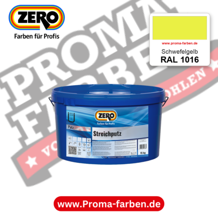 ZERO Streichputz RAL 1016 Schwefelgelb – im ZERO-MiX-System, online kaufen bei Proma Farben