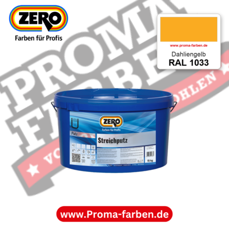 ZERO Streichputz RAL 1033 Dahliengelb – im ZERO-MiX-System, online kaufen bei Proma Farben