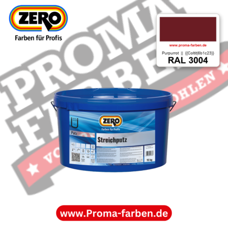 ZERO Streichputz RAL 3004 Purpurrot || {{Coltit|6b1c23}} – im ZERO-MiX-System, online kaufen bei Proma Farben