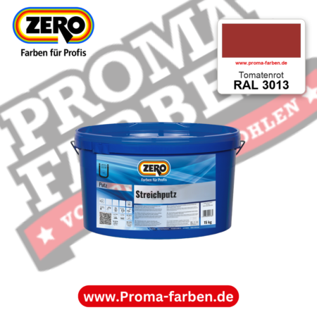 ZERO Streichputz RAL 3013 Tomatenrot – im ZERO-MiX-System, online kaufen bei Proma Farben