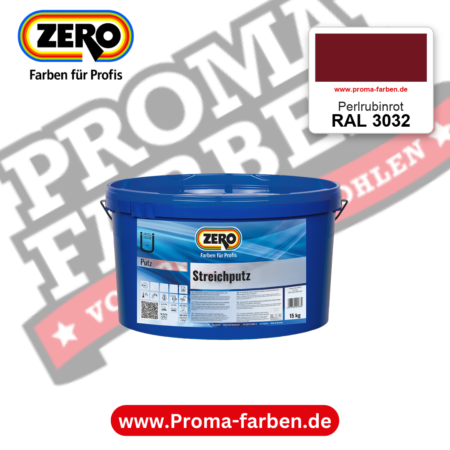 ZERO Streichputz RAL 3032 Perlrubinrot – im ZERO-MiX-System, online kaufen bei Proma Farben