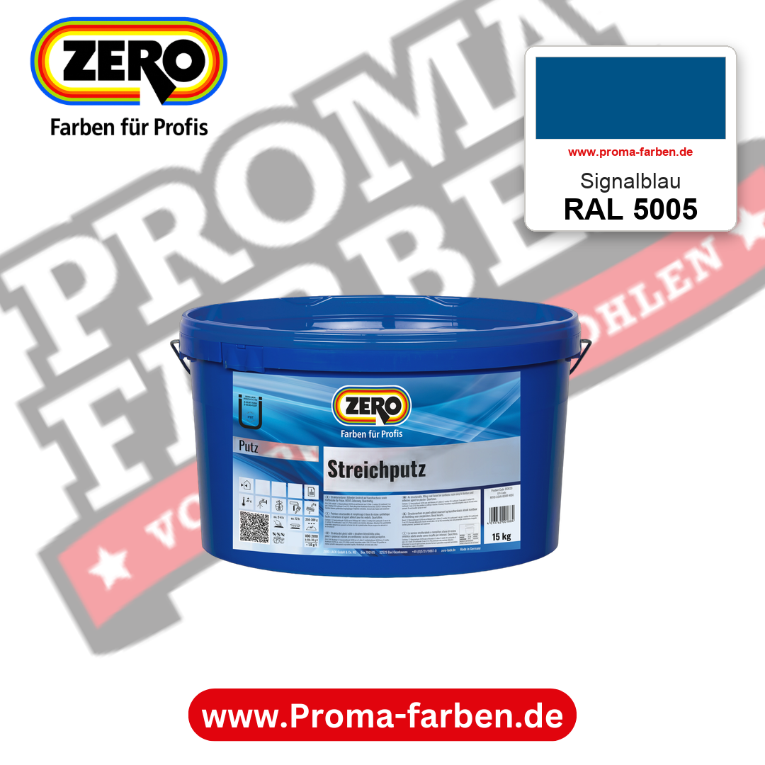 ZERO Streichputz RAL 5005 Signalblau – im ZERO-MiX-System, online kaufen bei Proma Farben