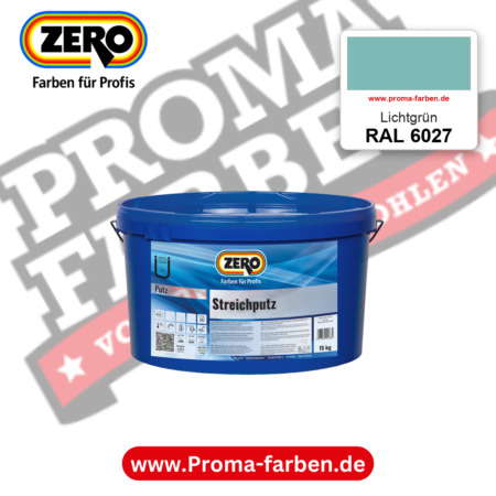 ZERO Streichputz RAL 6027 Lichtgrün – im ZERO-MiX-System, online kaufen bei Proma Farben