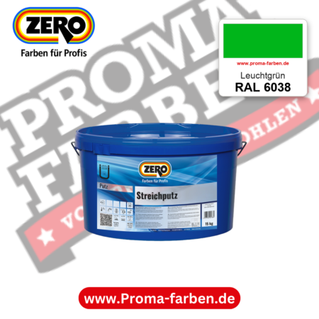ZERO Streichputz RAL 6038 Leuchtgrün – im ZERO-MiX-System, online kaufen bei Proma Farben
