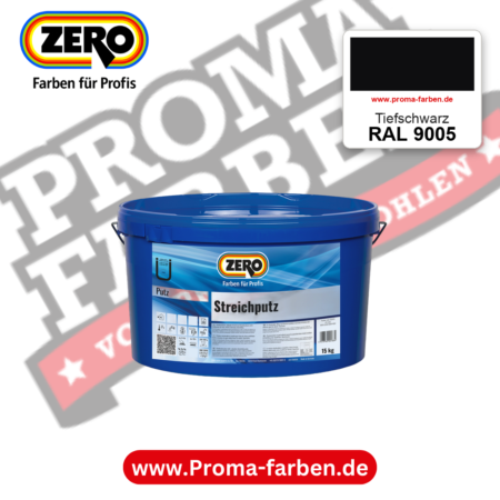 ZERO Streichputz RAL 9005 Tiefschwarz – im ZERO-MiX-System, online kaufen bei Proma Farben