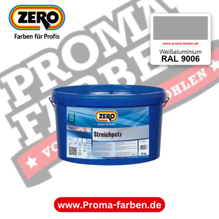 ZERO Streichputz RAL 9006 Weißaluminium – im ZERO-MiX-System, online kaufen bei Proma Farben