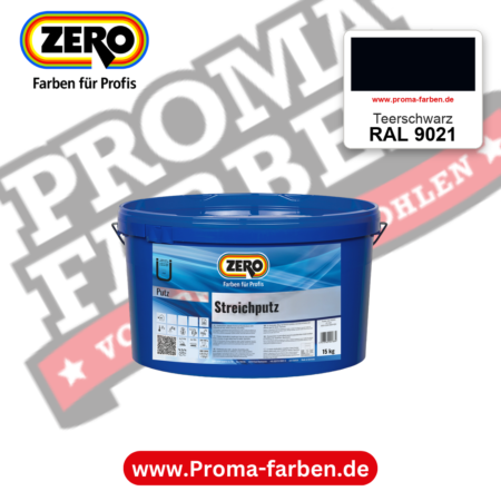 ZERO Streichputz RAL 9021 Teerschwarz – im ZERO-MiX-System, online kaufen bei Proma Farben