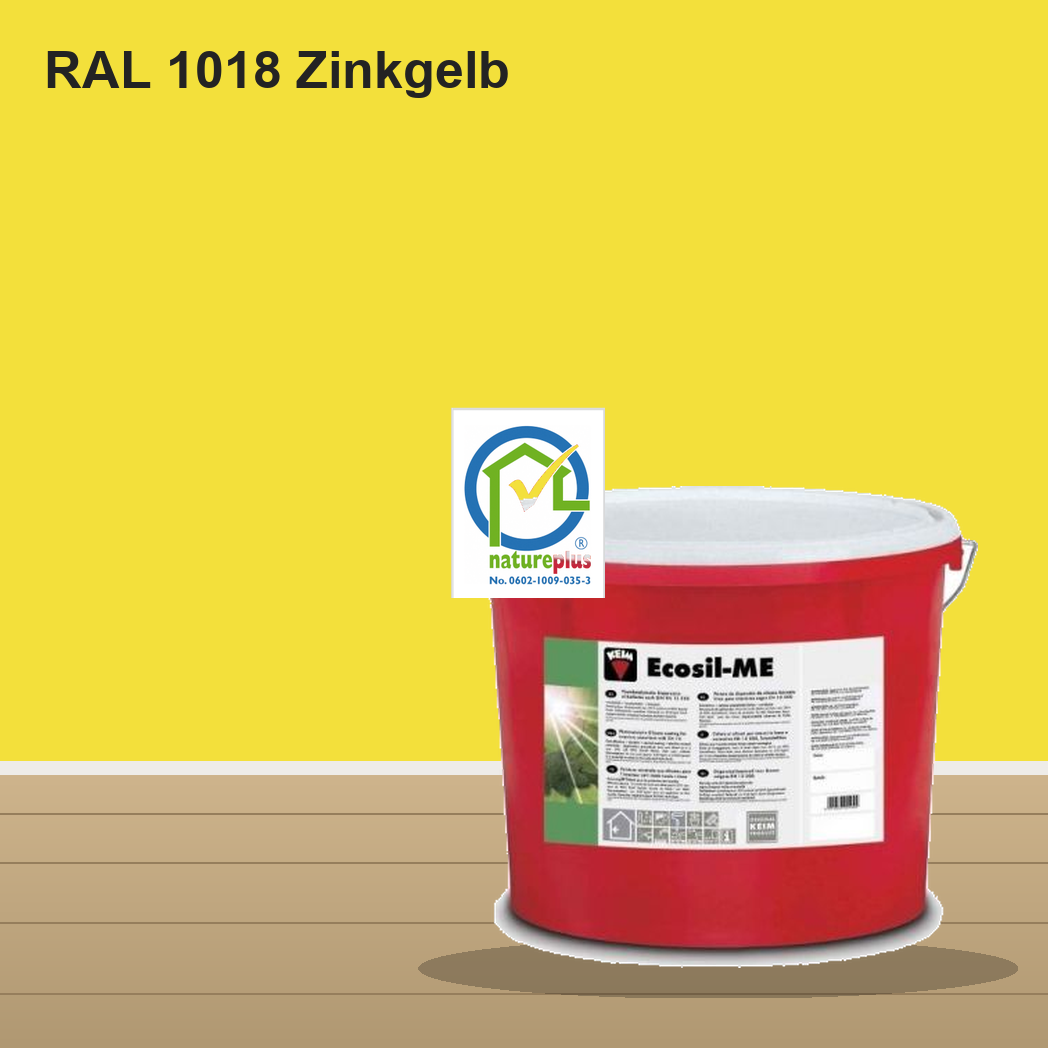 KEIM Ecosil-ME Wandfarbe RAL 1018 Zinkgelb – mineralische Silikat-Innenfarbe, online kaufen bei Proma Farben