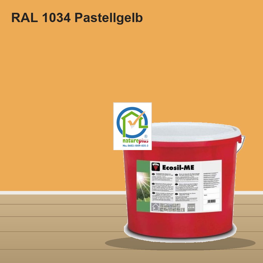 KEIM Ecosil-ME Wandfarbe RAL 1034 Pastellgelb – mineralische Silikat-Innenfarbe, online kaufen bei Proma Farben