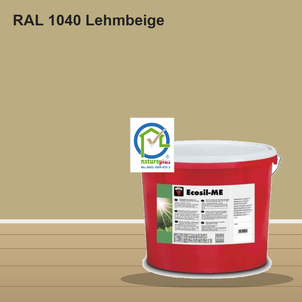 KEIM Ecosil-ME Wandfarbe RAL 1040 Lehmbeige – mineralische Silikat-Innenfarbe, online kaufen bei Proma Farben