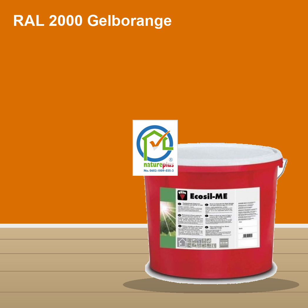 KEIM Ecosil-ME Wandfarbe RAL 2000 Gelborange – mineralische Silikat-Innenfarbe, online kaufen bei Proma Farben