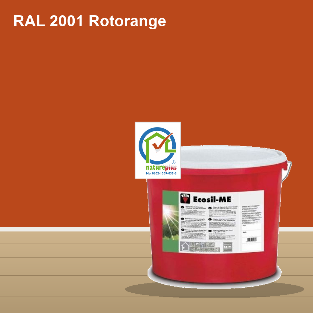 KEIM Ecosil-ME Wandfarbe RAL 2001 Rotorange – mineralische Silikat-Innenfarbe, online kaufen bei Proma Farben