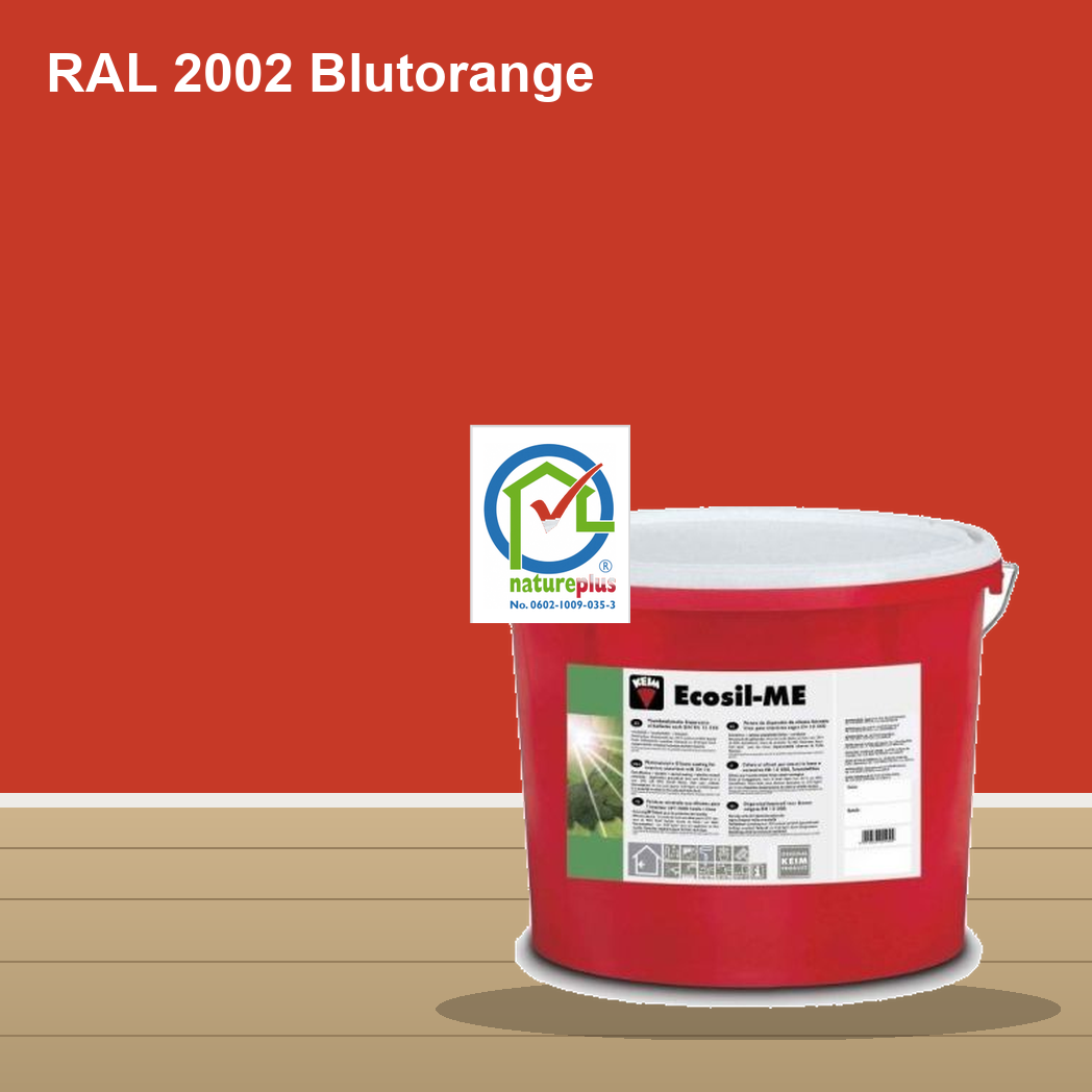 KEIM Ecosil-ME Wandfarbe RAL 2002 Blutorange – mineralische Silikat-Innenfarbe, online kaufen bei Proma Farben