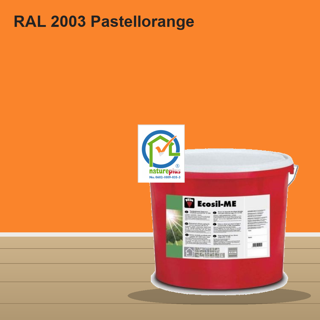 KEIM Ecosil-ME Wandfarbe RAL 2003 Pastellorange – mineralische Silikat-Innenfarbe, online kaufen bei Proma Farben