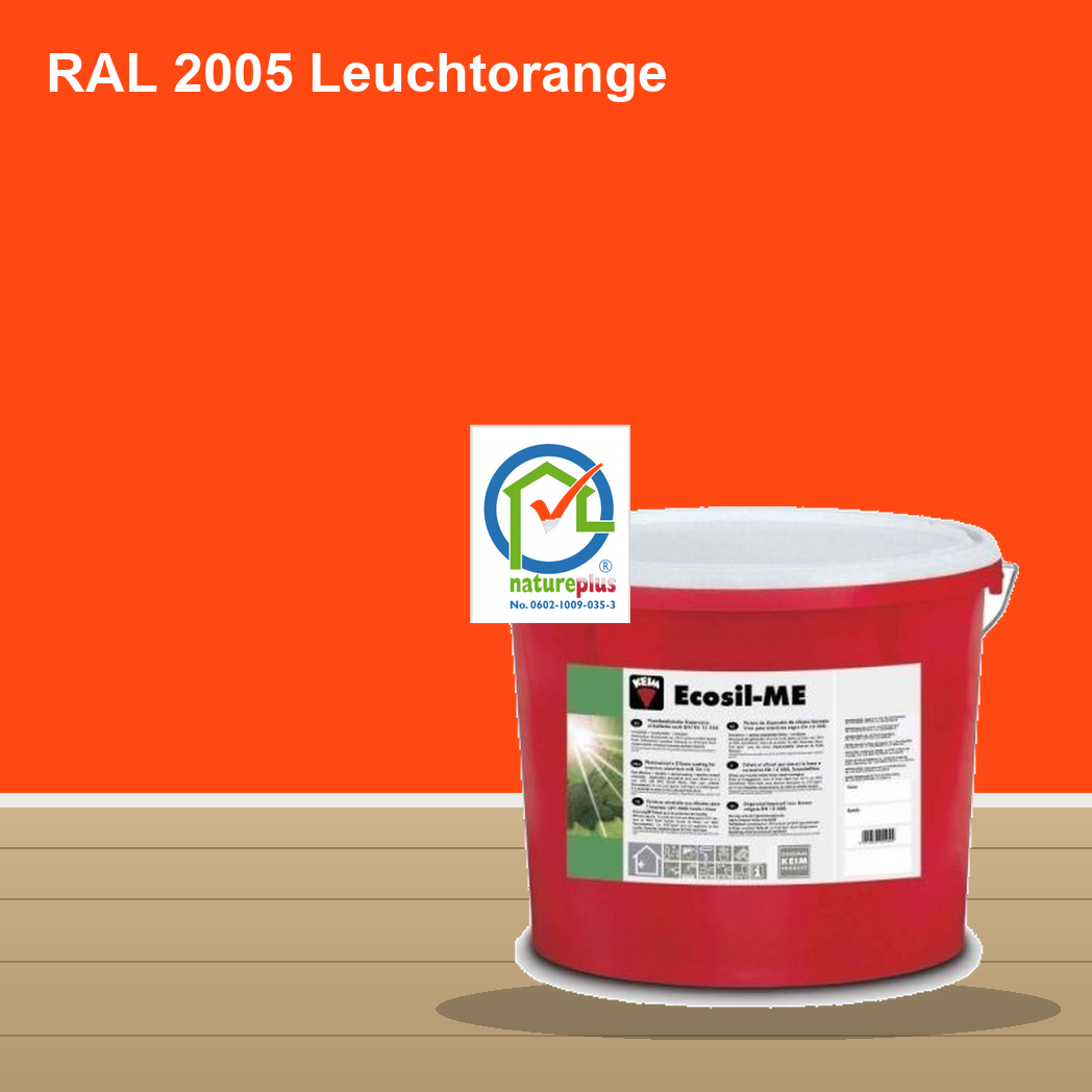 KEIM Ecosil-ME Wandfarbe RAL 2005 Leuchtorange – mineralische Silikat-Innenfarbe, online kaufen bei Proma Farben