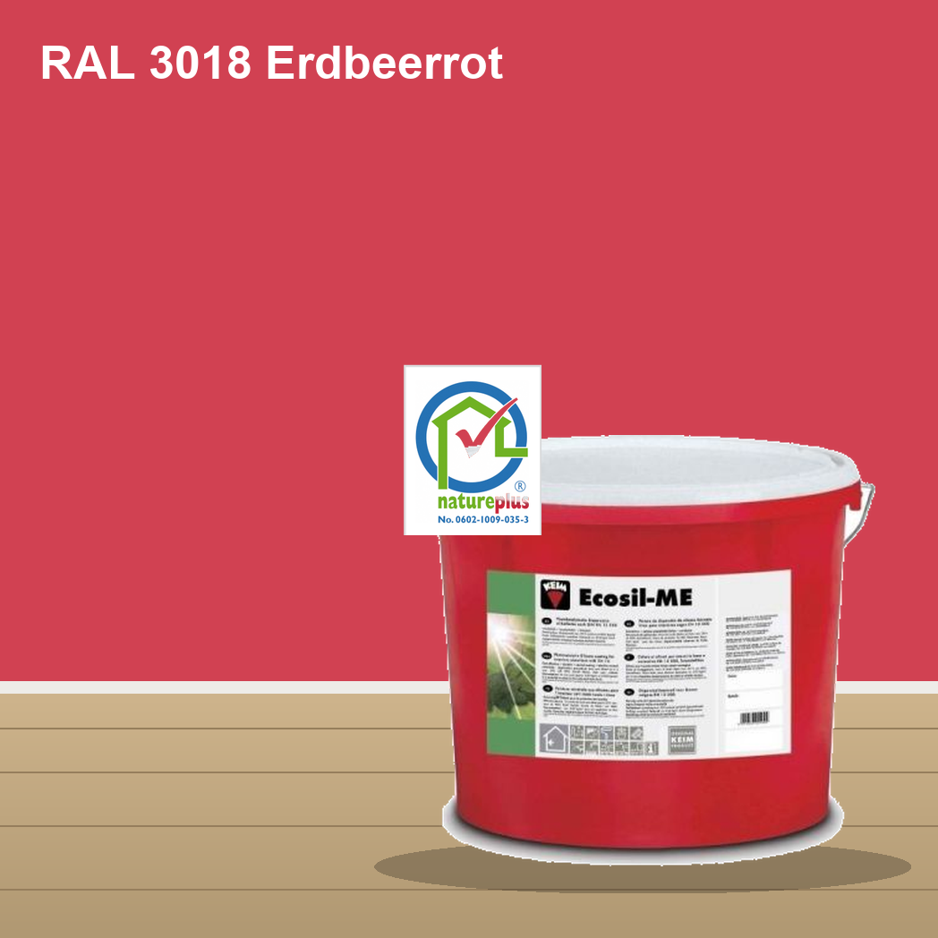 KEIM Ecosil-ME Wandfarbe RAL 3018 Erdbeerrot – mineralische Silikat-Innenfarbe, online kaufen bei Proma Farben
