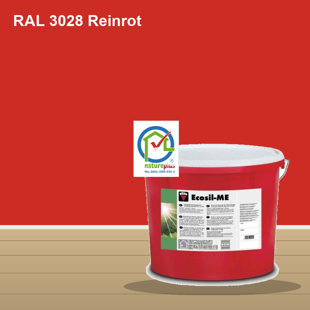KEIM Ecosil-ME Wandfarbe RAL 3028 Reinrot – mineralische Silikat-Innenfarbe, online kaufen bei Proma Farben
