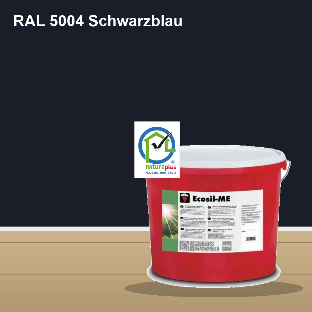 KEIM Ecosil-ME Wandfarbe RAL 5004 Schwarzblau – mineralische Silikat-Innenfarbe, online kaufen bei Proma Farben