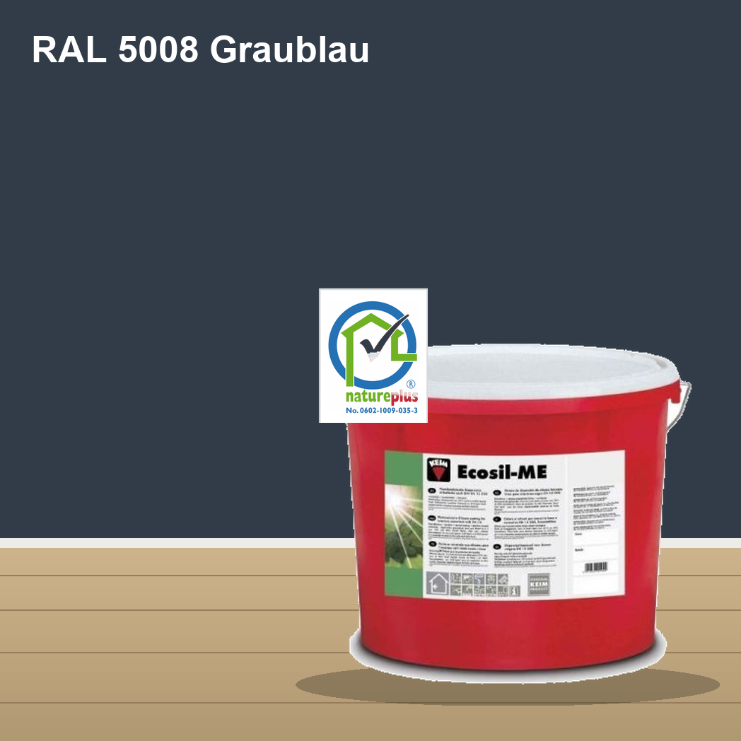 KEIM Ecosil-ME Wandfarbe RAL 5008 Graublau – mineralische Silikat-Innenfarbe, online kaufen bei Proma Farben