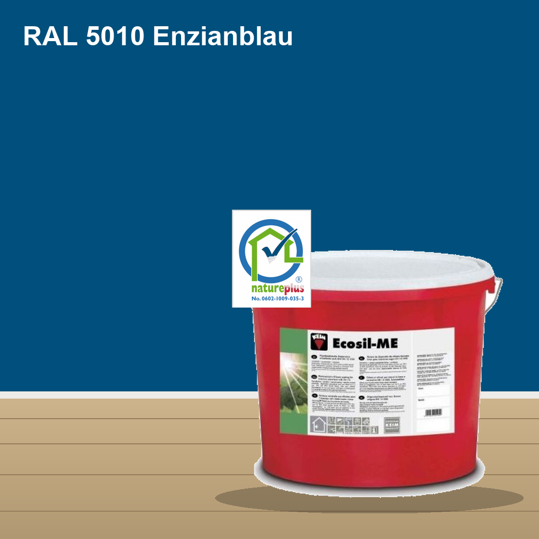 KEIM Ecosil-ME Wandfarbe RAL 5010 Enzianblau – mineralische Silikat-Innenfarbe, online kaufen bei Proma Farben