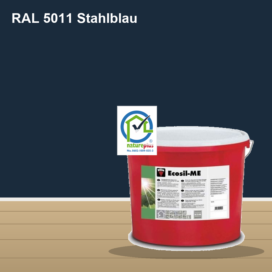 KEIM Ecosil-ME Wandfarbe RAL 5011 Stahlblau – mineralische Silikat-Innenfarbe, online kaufen bei Proma Farben