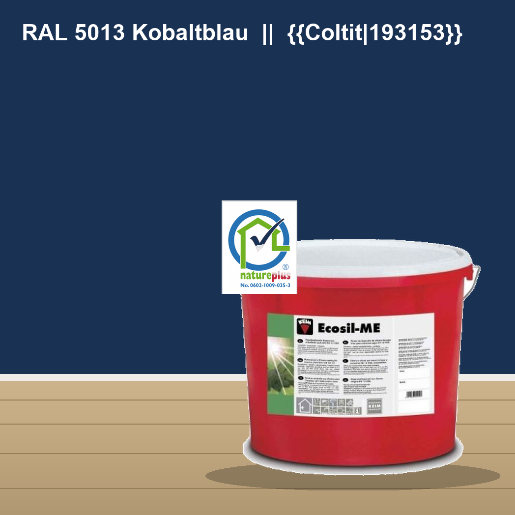 KEIM Ecosil-ME Wandfarbe RAL 5013 Kobaltblau || {{Coltit|193153}} – mineralische Silikat-Innenfarbe, online kaufen bei Proma Farben