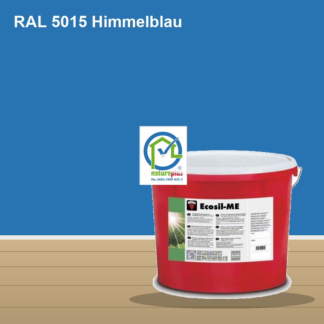 KEIM Ecosil-ME Wandfarbe RAL 5015 Himmelblau – mineralische Silikat-Innenfarbe, online kaufen bei Proma Farben