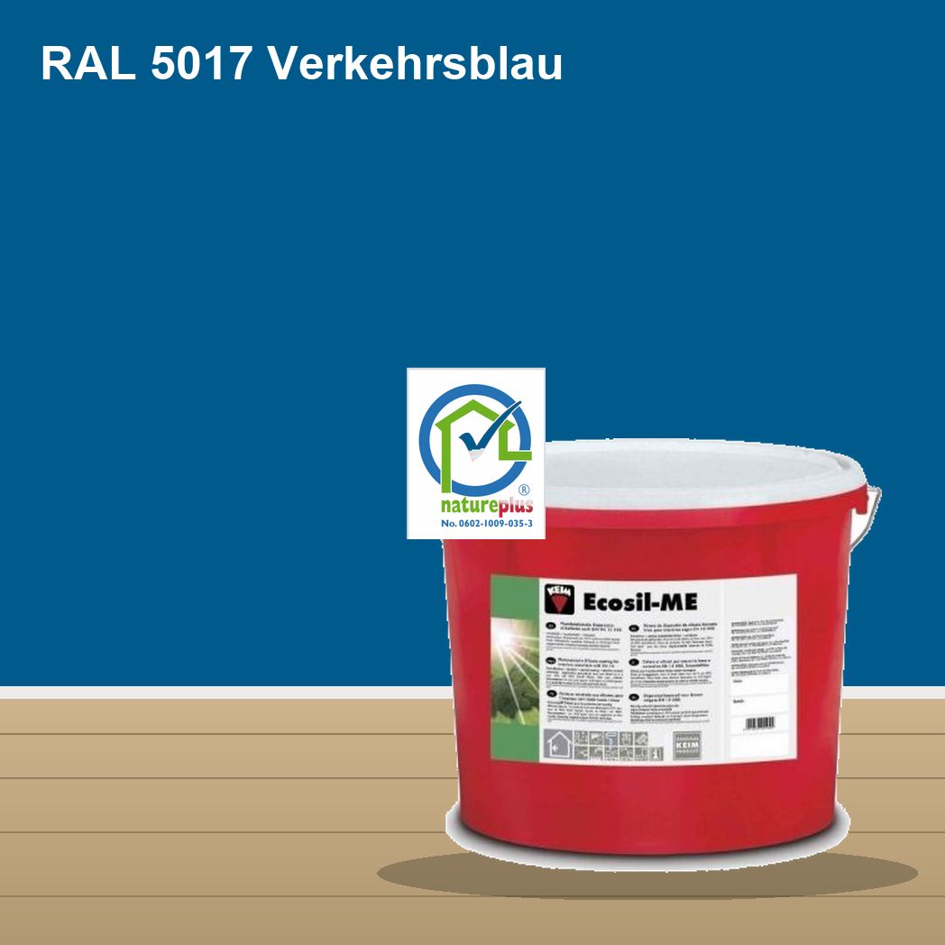 KEIM Ecosil-ME Wandfarbe RAL 5017 Verkehrsblau – mineralische Silikat-Innenfarbe, online kaufen bei Proma Farben