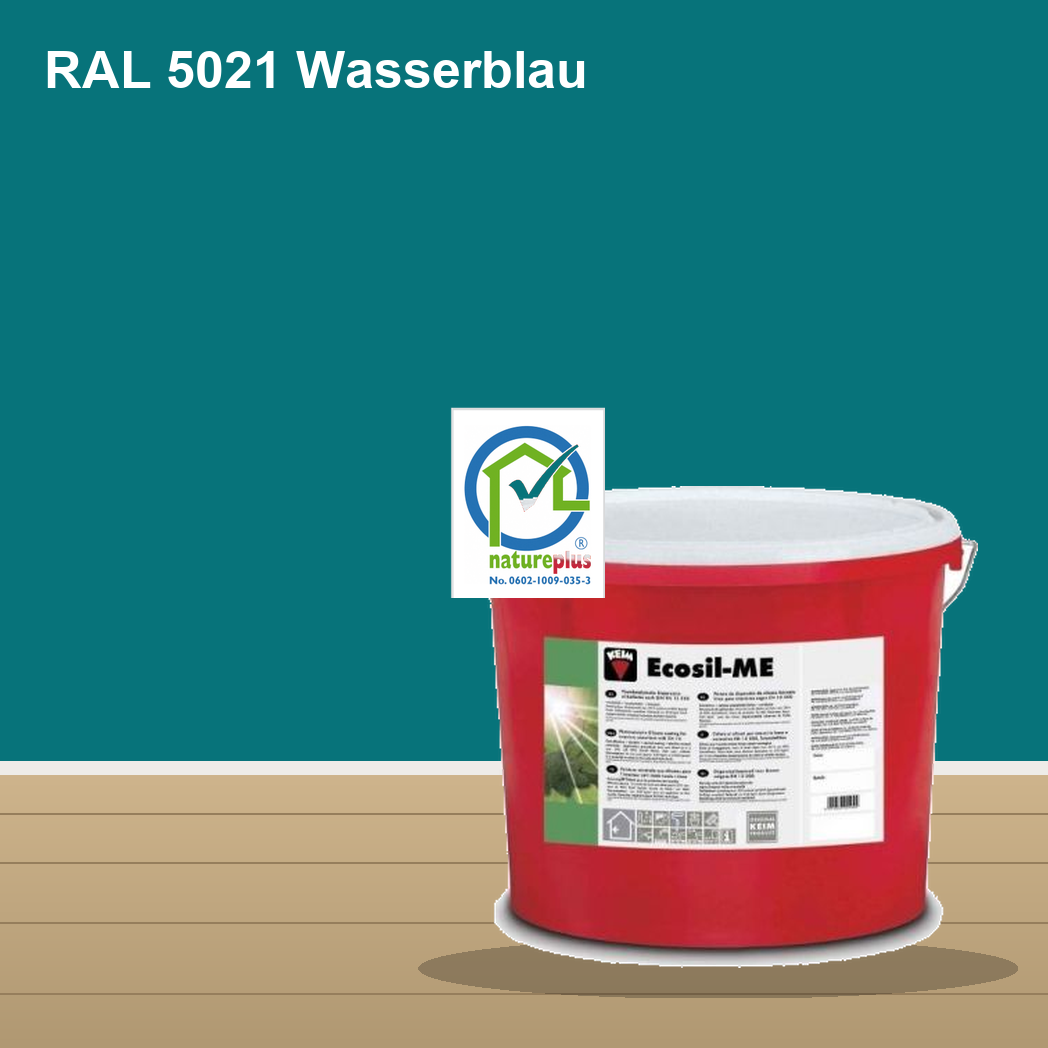 KEIM Ecosil-ME Wandfarbe RAL 5021 Wasserblau – mineralische Silikat-Innenfarbe, online kaufen bei Proma Farben