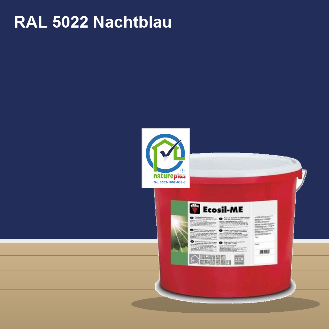 KEIM Ecosil-ME Wandfarbe RAL 5022 Nachtblau – mineralische Silikat-Innenfarbe, online kaufen bei Proma Farben