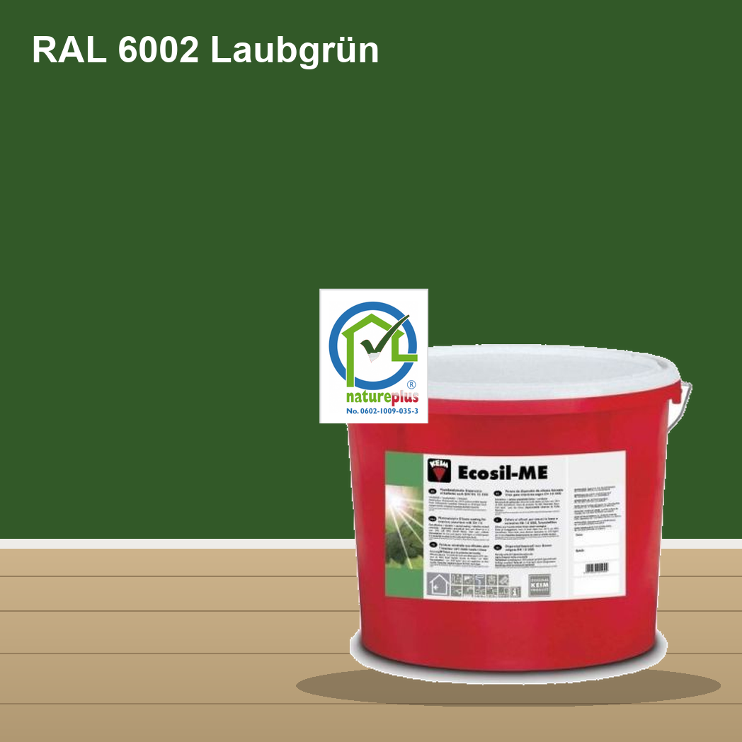 KEIM Ecosil-ME Wandfarbe RAL 6002 Laubgrün – mineralische Silikat-Innenfarbe, online kaufen bei Proma Farben