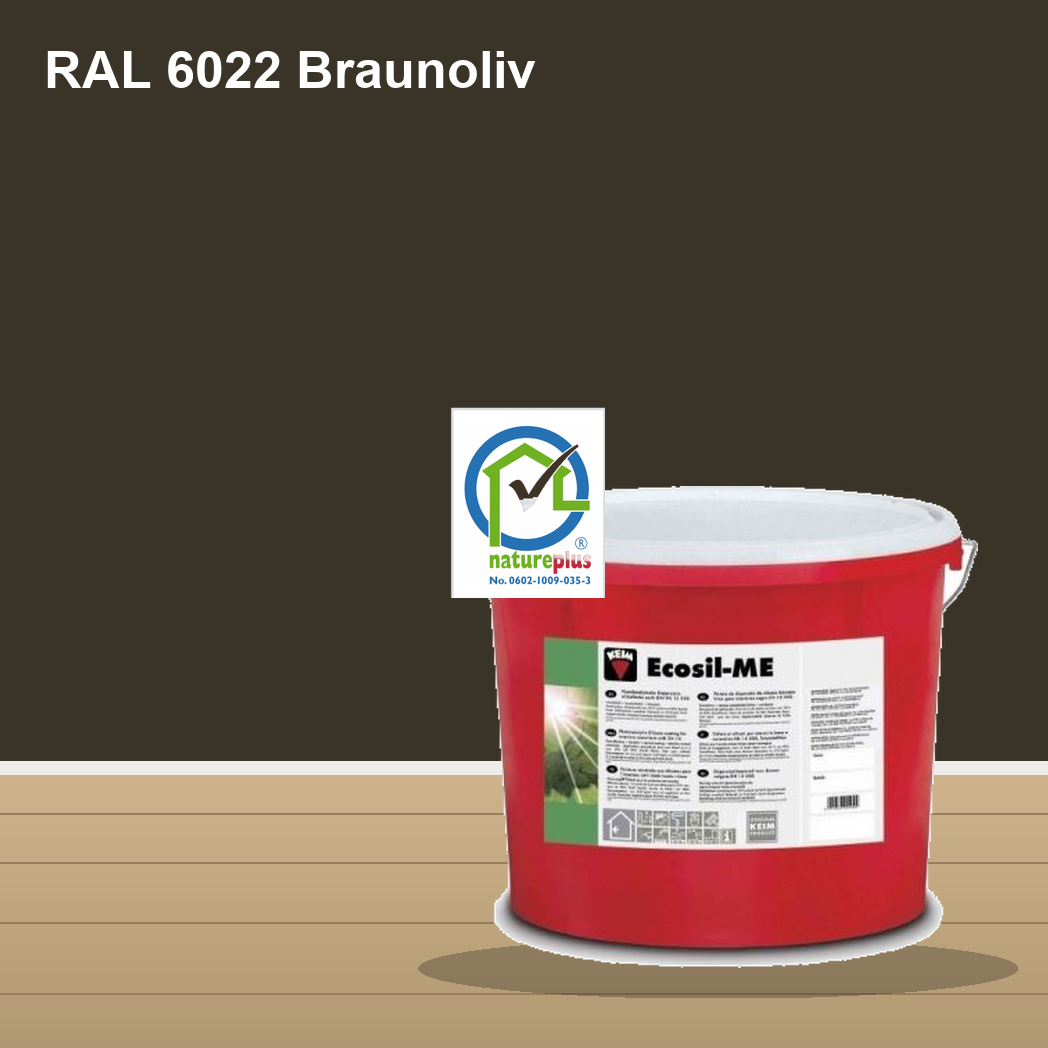 KEIM Ecosil-ME Wandfarbe RAL 6022 Braunoliv – mineralische Silikat-Innenfarbe, online kaufen bei Proma Farben