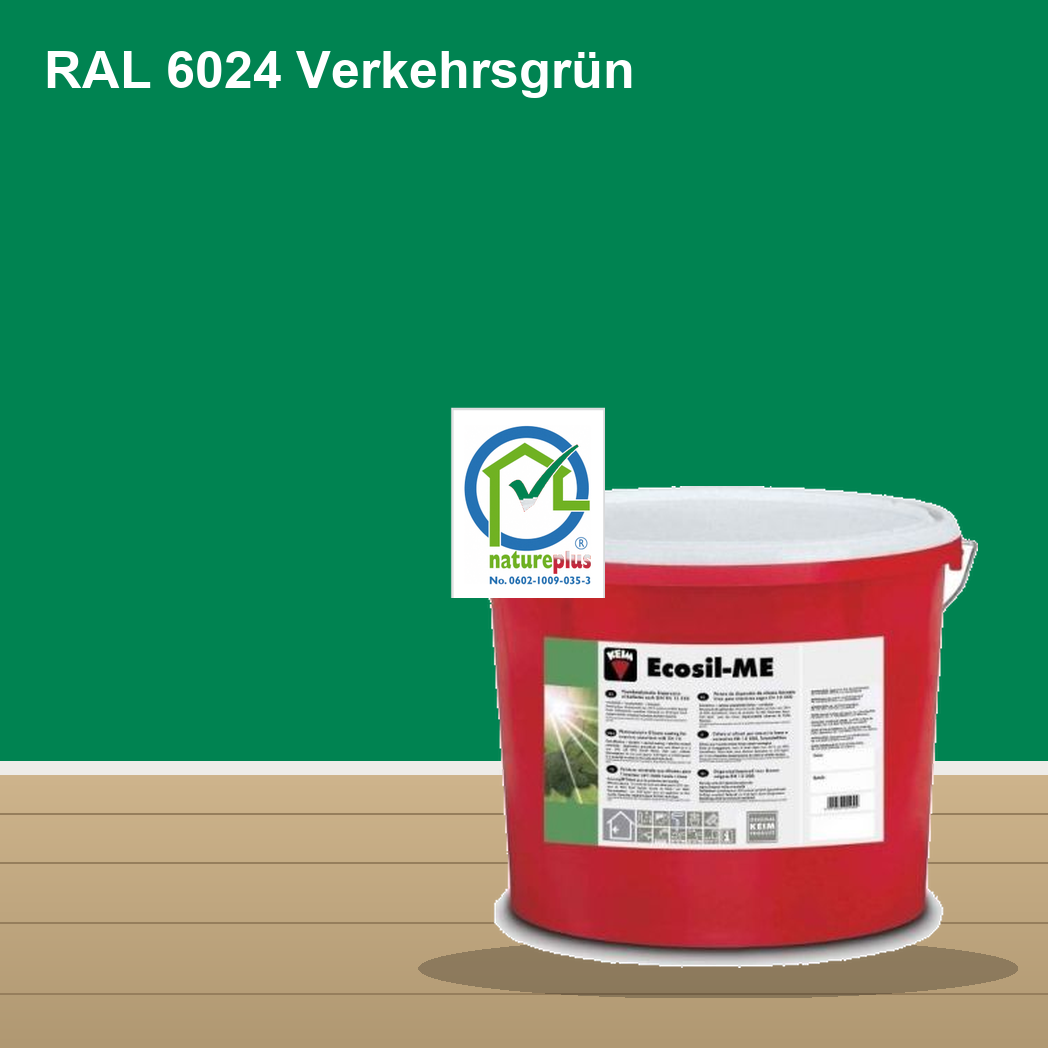 KEIM Ecosil-ME Wandfarbe RAL 6024 Verkehrsgrün – mineralische Silikat-Innenfarbe, online kaufen bei Proma Farben